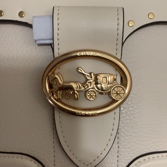 NWT Stunning COACH Georgie Gem Chalk - Picture 6 of 7